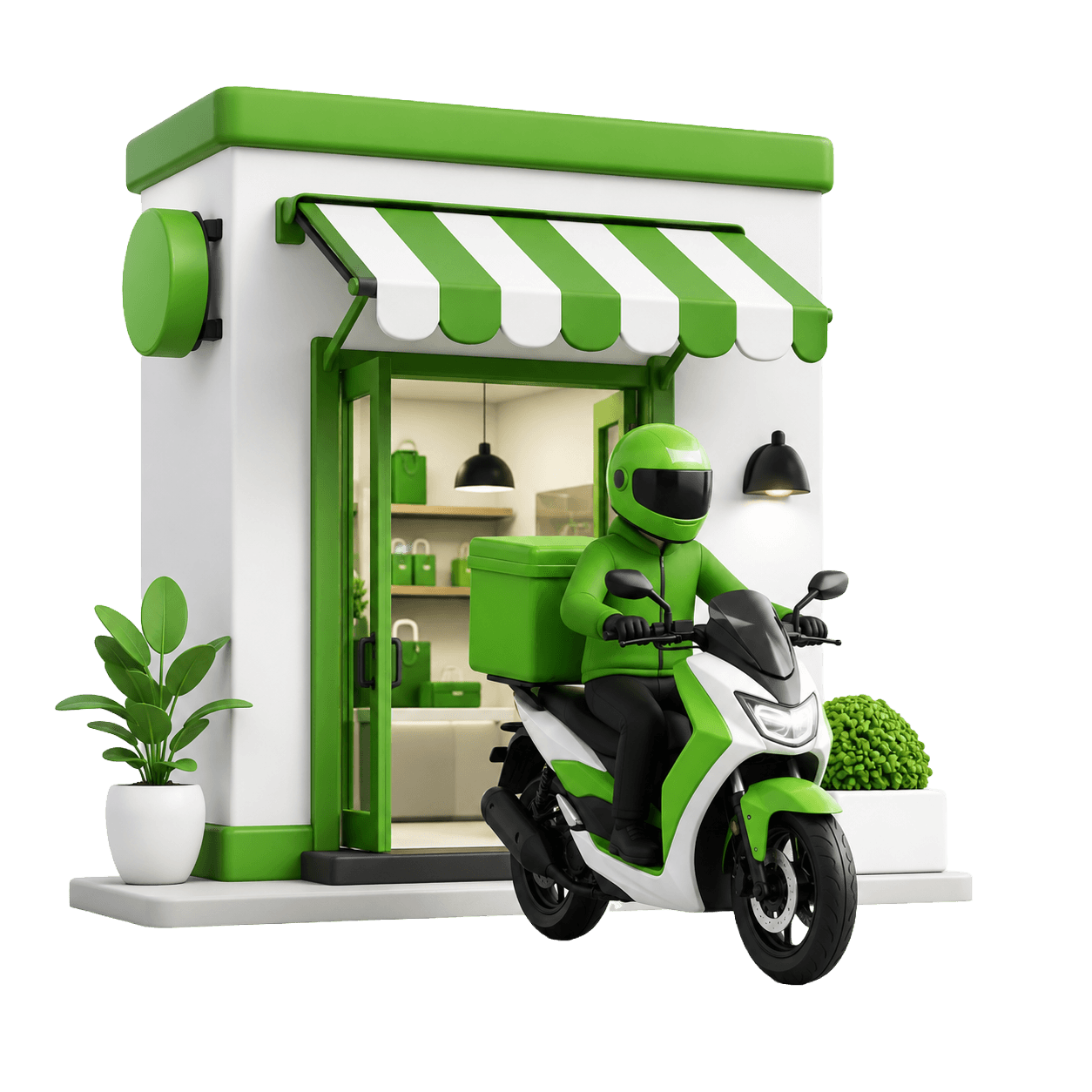 Business delivery illustration